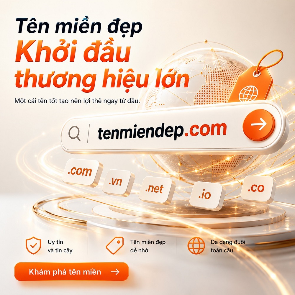 Khởi đầu thương hiệu lớn với tên miền đẹp
